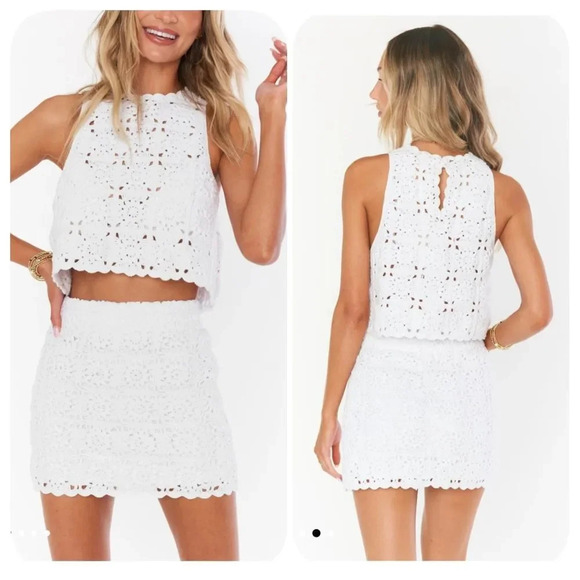 NWOT Show Me Your MuMu Laguna Crochet Top - Picture 1 of 11